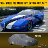 Personalized Corvette Z06 Car Covers - Custom Realistic Design, Fits Like a Glove, Premium Indoor Protection, Tailored Fit - By HeroCovers