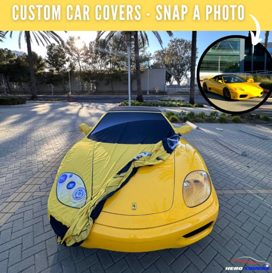 Personalized Ferrari 360 Car Covers - Custom Realistic Design, Fits Like a Glove, Premium Indoor Protection, Tailored Fit - by HeroCovers