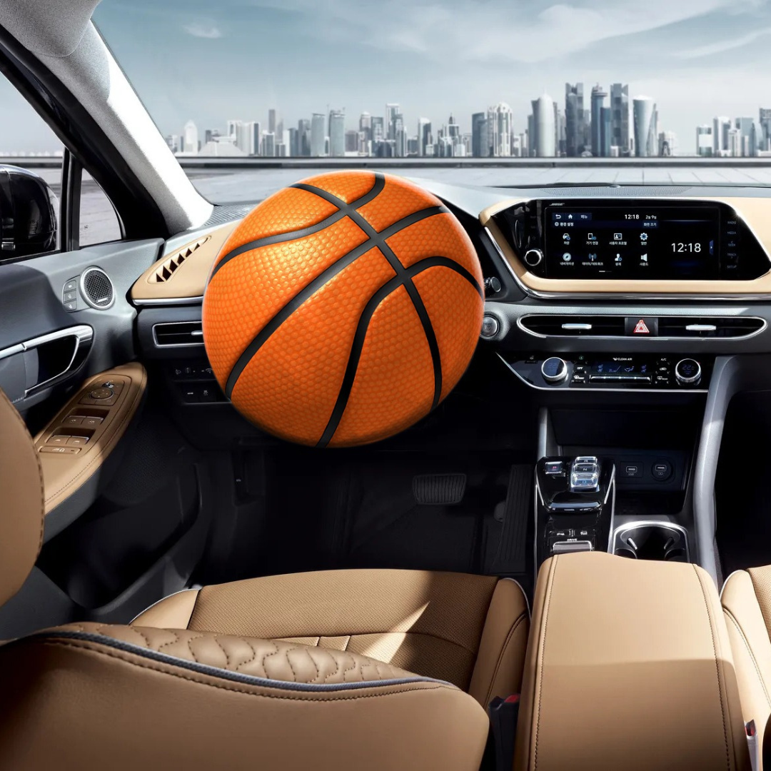 Basketball Steering Wheel Cover