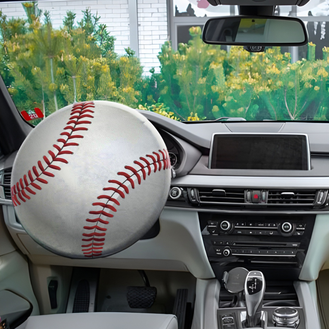 Baseball Steering Wheel Cover